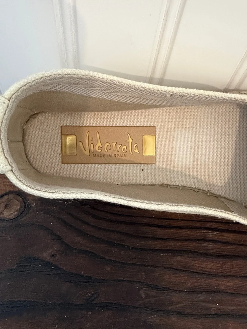 Vidorreta Spain Espadrille Slip-On with  Stud Detailing